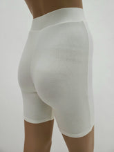 Load image into Gallery viewer, High Waist Biker Shorts (White)
