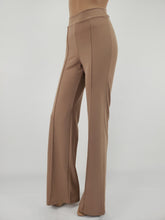 Load image into Gallery viewer, High Waist Front Pintuck Pants with Zipper (Tan)
