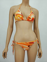 Load image into Gallery viewer, Triangle Tie Side 2 Piece Swimsuit (Orange)
