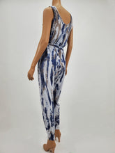 Load image into Gallery viewer, Tie-Dye Jogger Jumpsuit (Blue/Gray/Taupe)
