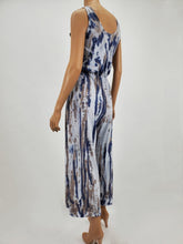 Load image into Gallery viewer, Wide Leg Tie-Dye Jumpsuit (Gray/Taupe/Blue)
