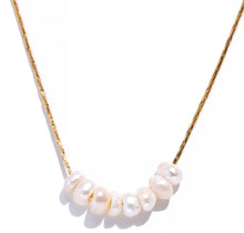 Load image into Gallery viewer, Natural Pearl Gold Necklace
