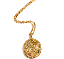 Load image into Gallery viewer, Gold Moon Star Eye Necklace
