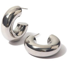 Load image into Gallery viewer, Chunky Hoops Gold/Silver
