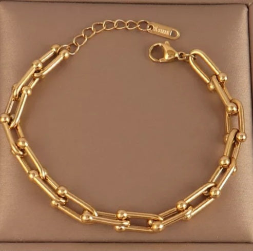 Chain Link Bracelet Gold/ Silver