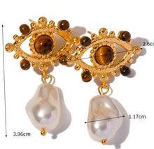 Load image into Gallery viewer, Chunky Evil Eye Earrings
