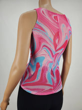 Load image into Gallery viewer, Pink Wave Print Mesh Tank Top

