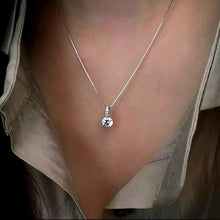 Load image into Gallery viewer, Drop CZ Silver Necklace (Silver)
