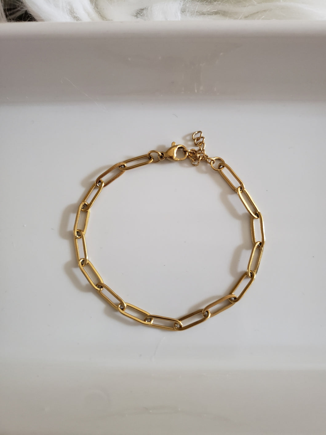 Gold Color Chain Bracelet (Gold)