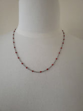 Load image into Gallery viewer, Stainless Steel Ball Bead Necklace  (Red)

