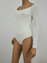 Load image into Gallery viewer, Off Shoulder Long Sleeve Bodysuit (White)
