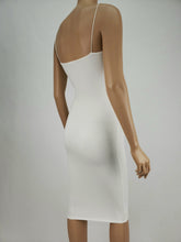 Load image into Gallery viewer, Elastic Strap Midi Dress (White)
