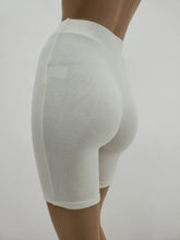 Load image into Gallery viewer, High Waist Biker Shorts (White)
