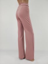 Load image into Gallery viewer, High Waist Front Pintuck Pants with Zipper (Mauve)
