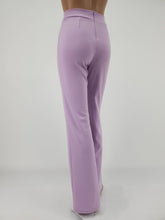 Load image into Gallery viewer, High Waist Front Pintuck Pants with Zipper (Lavender)
