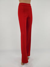 Load image into Gallery viewer, High Waist Front Pintuck Pants with Zipper (Red)
