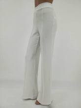 Load image into Gallery viewer, High Waist  Front Pintuck Pants with Zipper (White)
