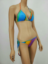 Load image into Gallery viewer, Triangle Tie Side 2 Piece Swimsuit (Multi)
