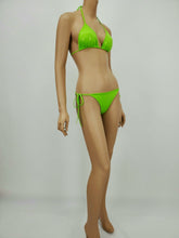 Load image into Gallery viewer, Triangle Tie Side 2 Piece Swimsuit (Green Apple)
