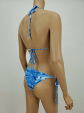 Load image into Gallery viewer, Triangle Tie Side 2 Piece Swimsuit (Blue Wave)
