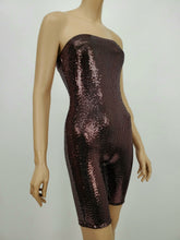 Load image into Gallery viewer, Metallic Tube Romper (Pink)
