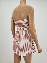 Load image into Gallery viewer, Micro Mini Tube Dress (Nat/Red)
