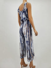 Load image into Gallery viewer, Wide Leg Tie-Dye Jumpsuit (Gray/Taupe/Blue)
