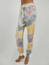 Load image into Gallery viewer, Tie-Dye Jogger Pants (Gray/Yellow/Mauve)
