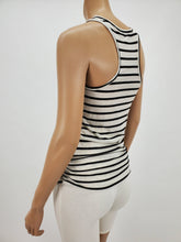 Load image into Gallery viewer, Black and White Stripe Tank Top (Black/White)
