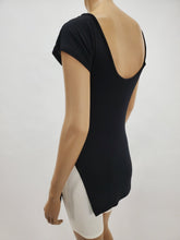 Load image into Gallery viewer, Low Back Dolman Top (Black)

