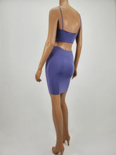 Load image into Gallery viewer, Spaghetti Strap Crop Top and Skirt Set (Lavender)
